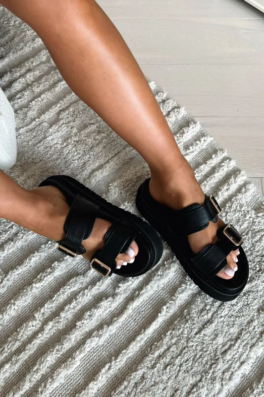 Capri Sandals - Black sold by Thats So Fetch