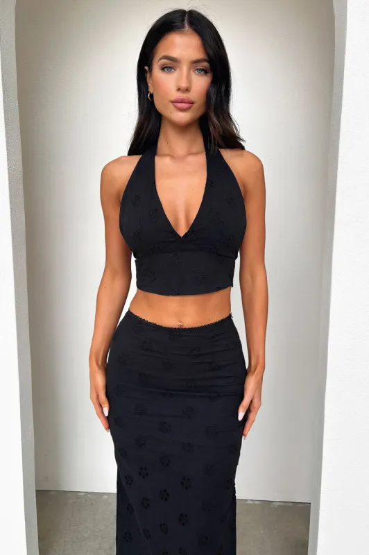 Nerissa Crop - Black sold by Thats So Fetch