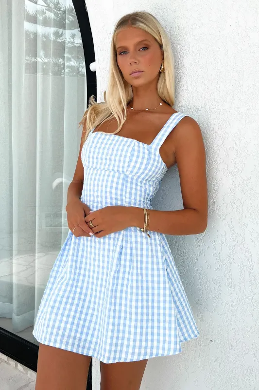 Bransley Dress - Blue/White sold by Thats So Fetch