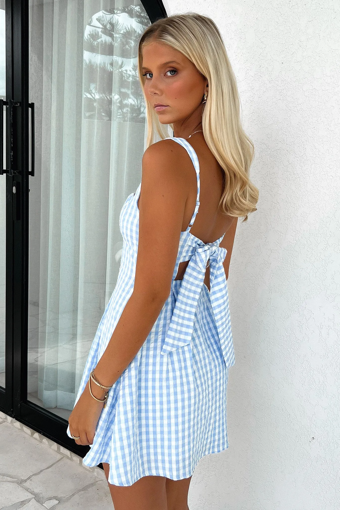 Bransley Dress - Blue/White sold by Thats So Fetch product image thumbnail 3