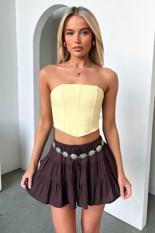 Tullie Skirt - Brown sold by Thats So Fetch