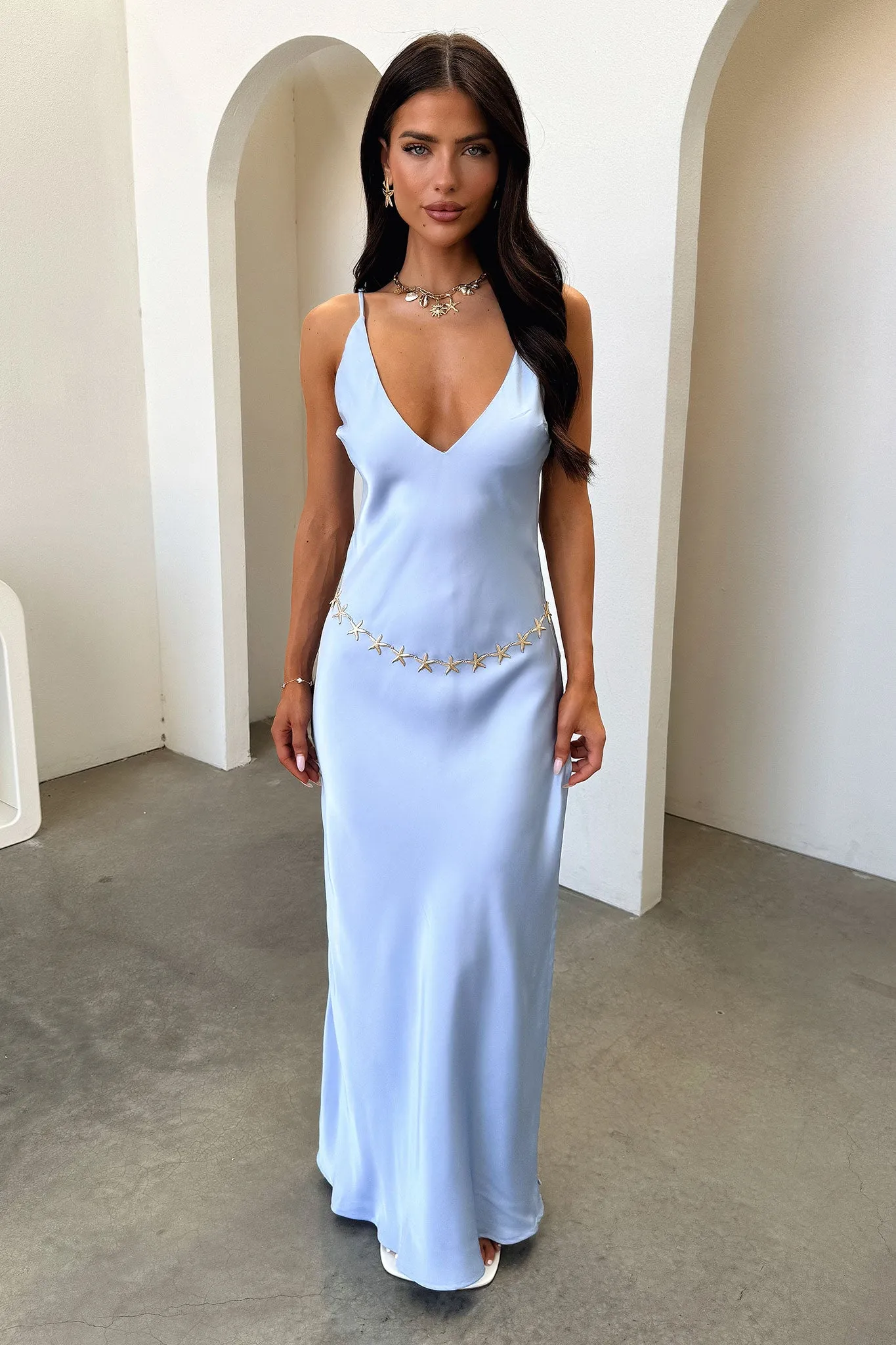Delilah Maxi Dress - Blue sold by Thats So Fetch product image thumbnail 2