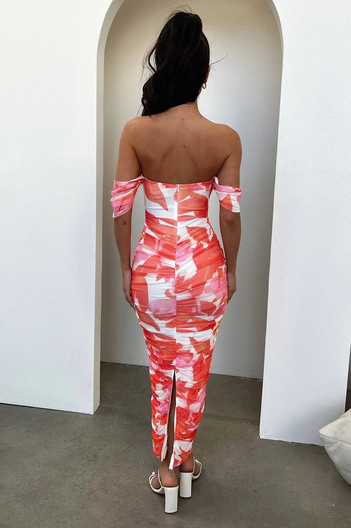 Lucinda Maxi Dress - Pink/Orange Floral sold by Thats So Fetch product image thumbnail 5