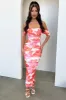 Lucinda Maxi Dress - Pink/Orange Floral sold by Thats So Fetch