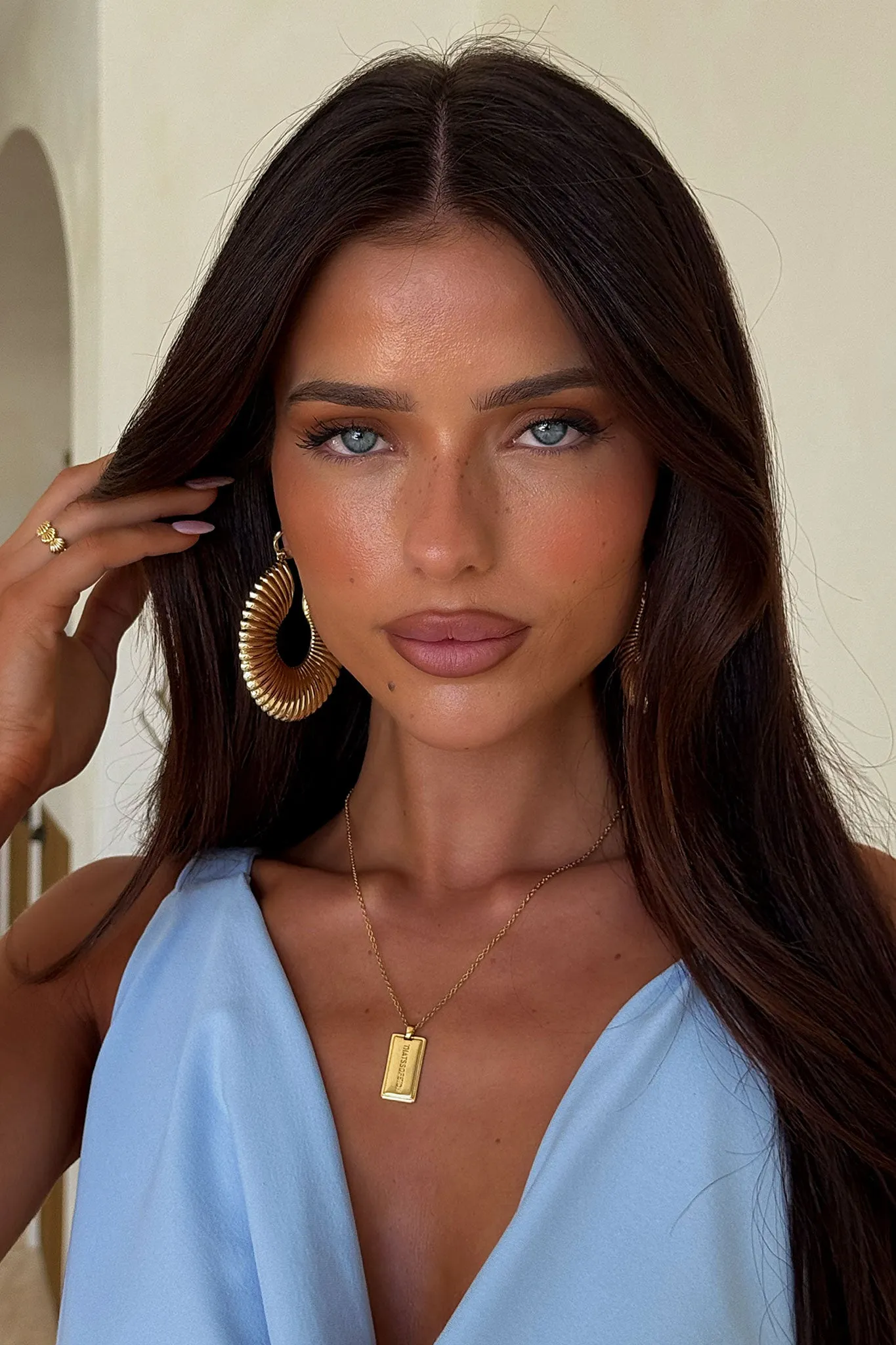 Nour Hoops - Gold sold by Thats So Fetch product image thumbnail 2