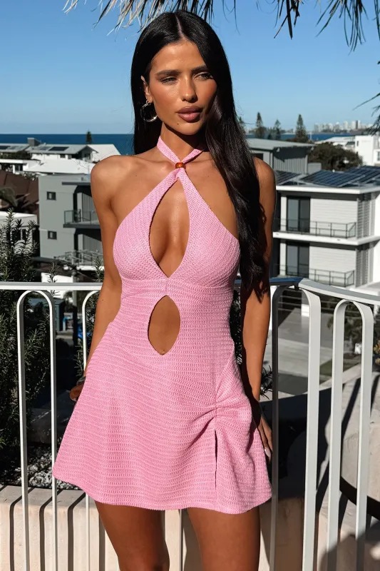 Caribbean Cut Out Mini Dress - Pink sold by Thats So Fetch