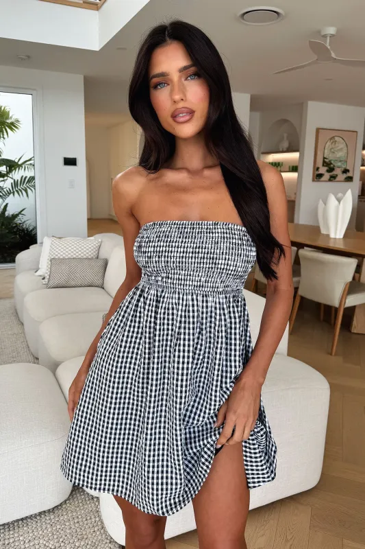 Juniper Strapless Mini Dress - Black sold by Thats So Fetch