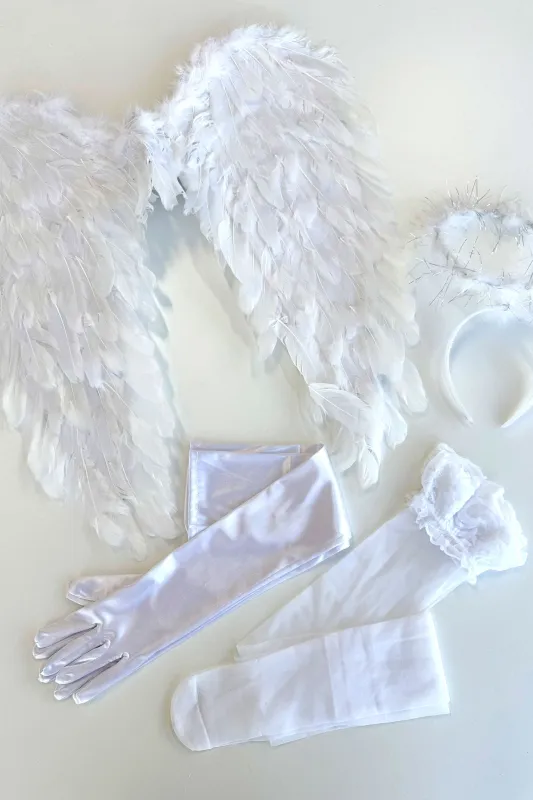 Angel 6pc Accessory Kit - White sold by Thats So Fetch