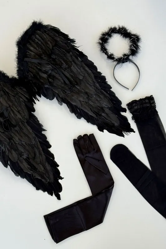 Angel 6pc Accessory Kit - Black sold by Thats So Fetch