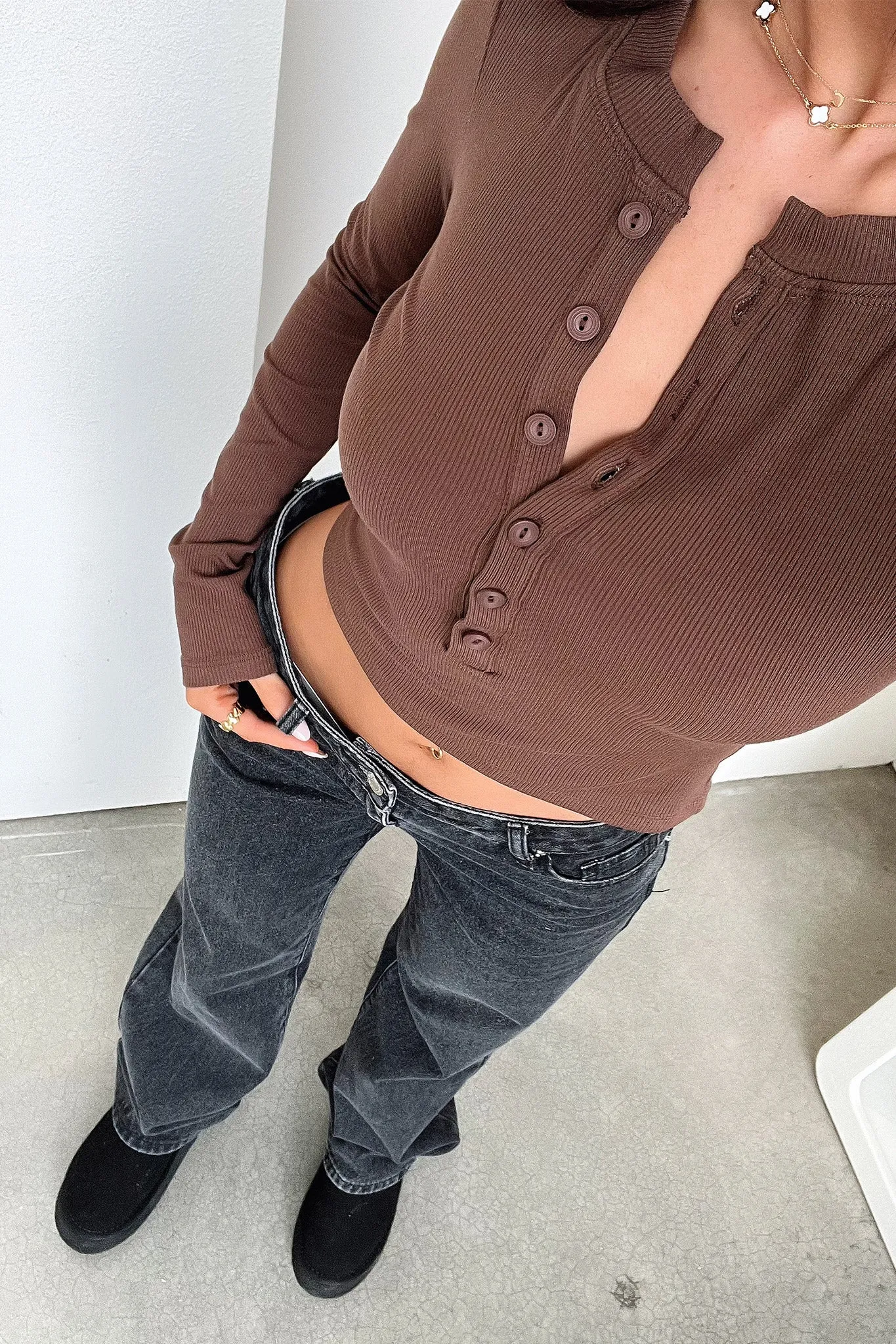 Liliana Top - Brown sold by Thats So Fetch