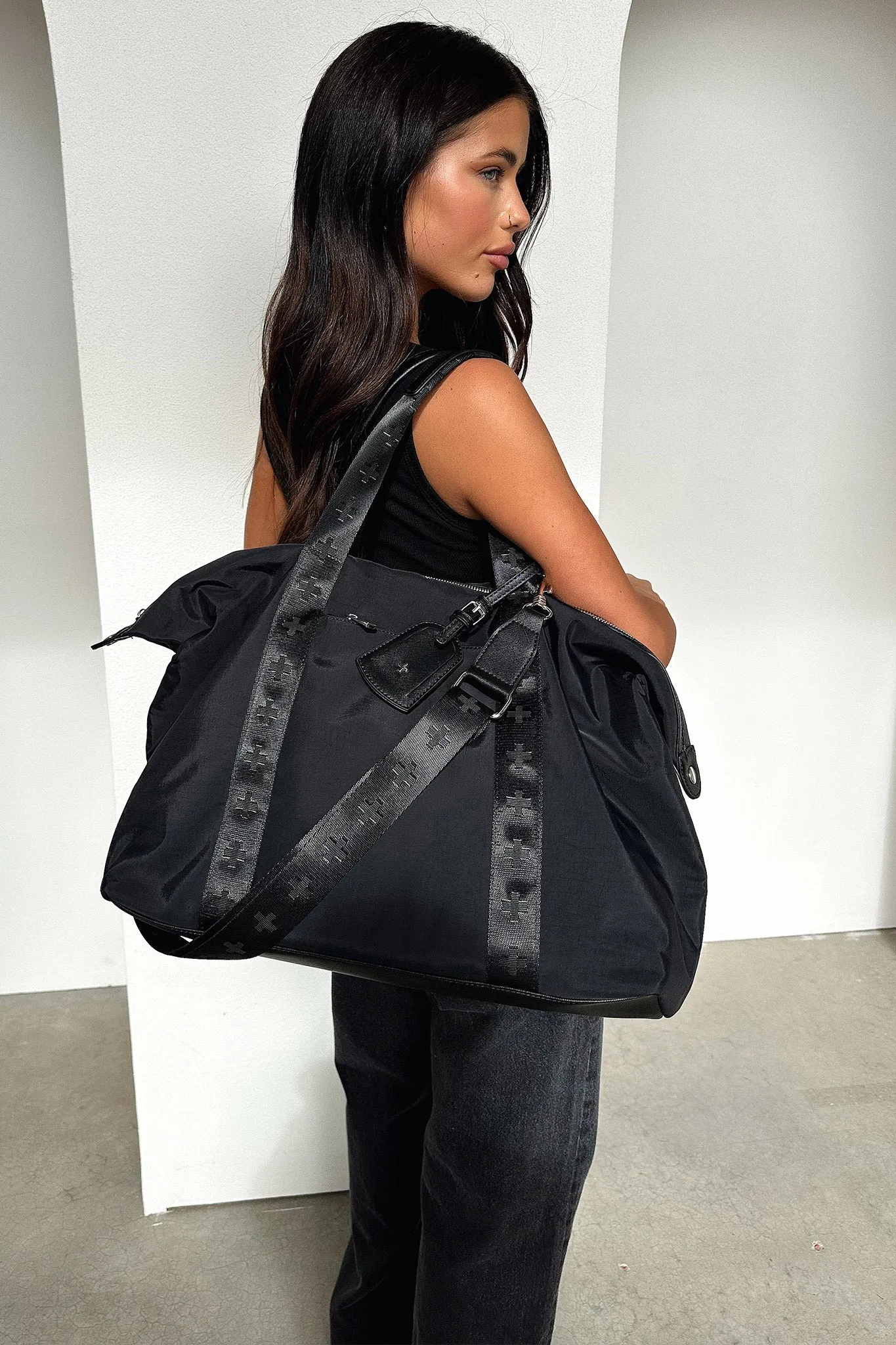 Peta + Jain Stayover Weekender Bag - Black/Silver sold by Thats So Fetch product image thumbnail 4