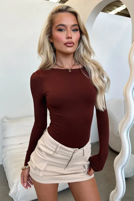 Eve Bodysuit - Brown sold by Thats So Fetch