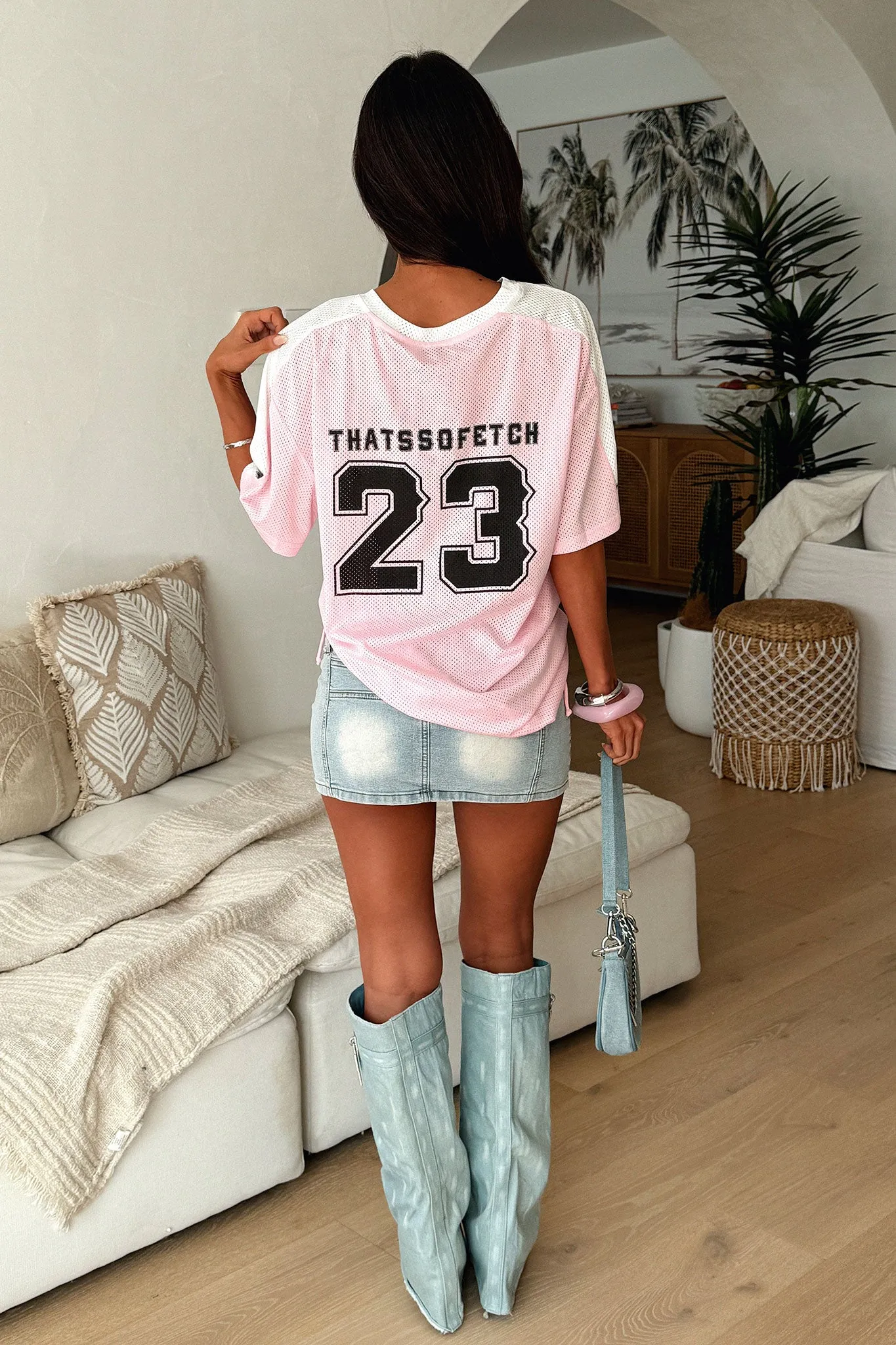 Touchdown Tee - Pink sold by Thats So Fetch product image thumbnail 3