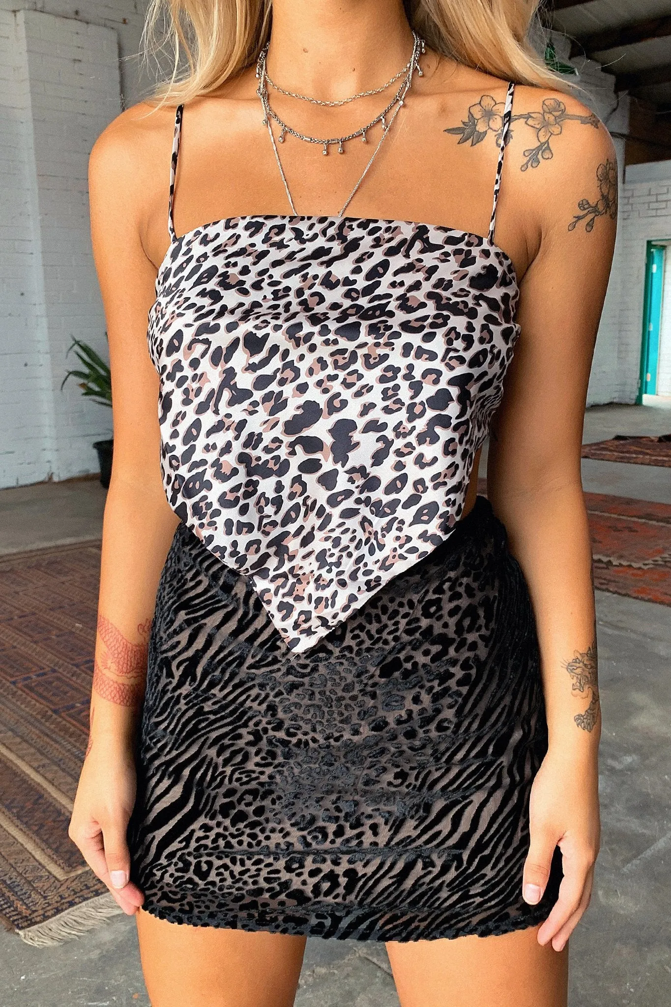 Anyanka Scarf Crop - Leopard sold by Thats So Fetch product image thumbnail 2