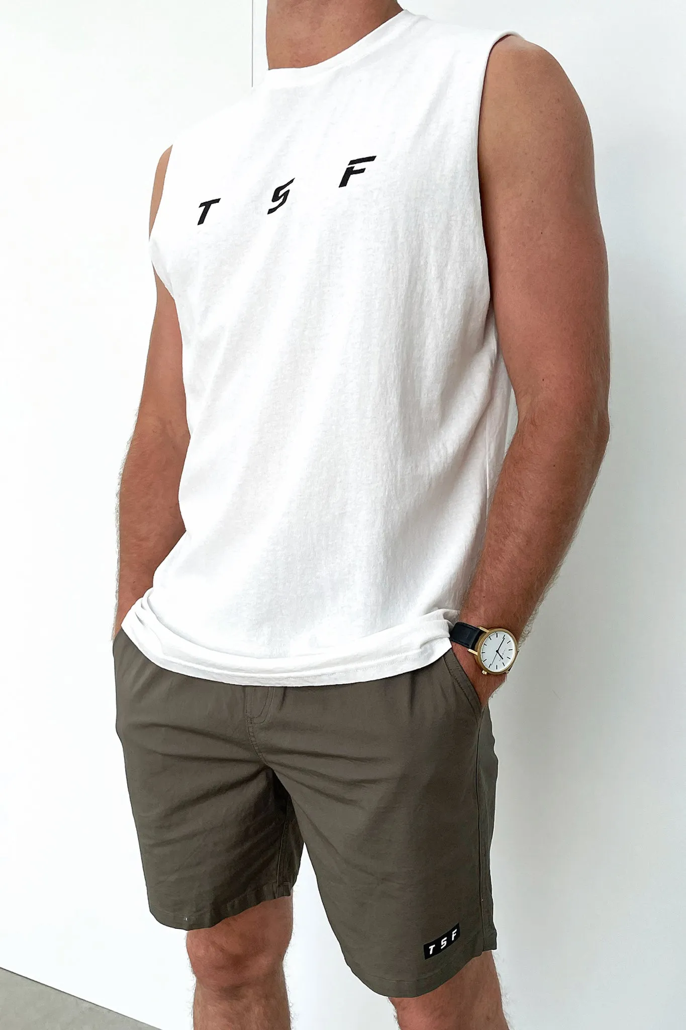Troy Tank Top - White sold by Thats So Fetch product image thumbnail 3