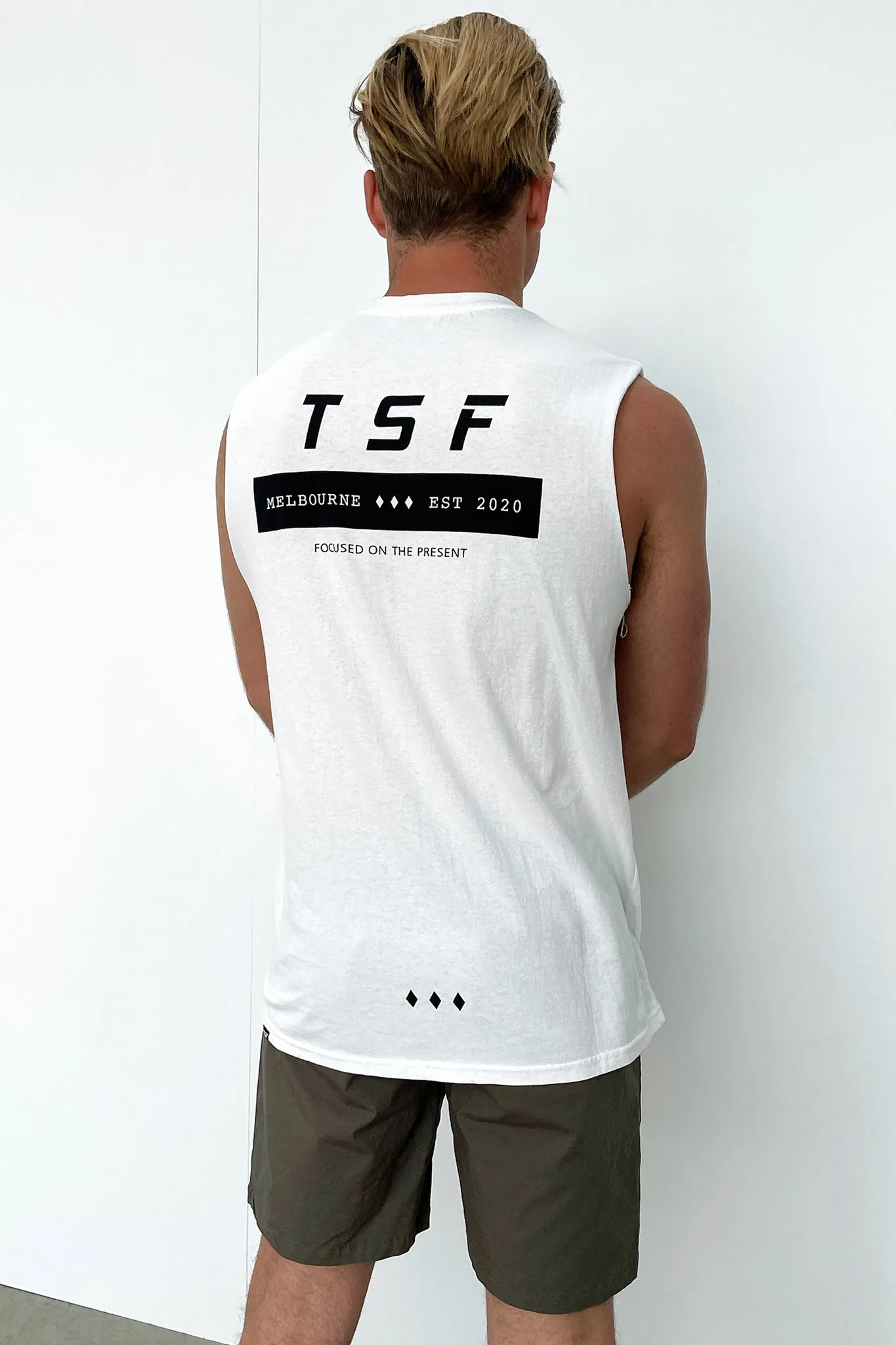 Troy Tank Top - White sold by Thats So Fetch product image thumbnail 2