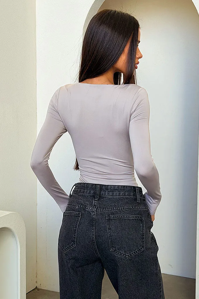 Nalia Bodysuit - Grey sold by Thats So Fetch product image thumbnail 3