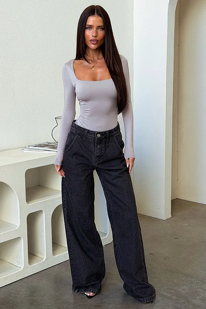 Nalia Bodysuit - Grey sold by Thats So Fetch product image thumbnail 2