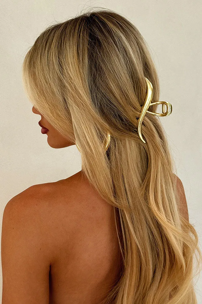 Emiko Claw Clip - Gold sold by Thats So Fetch product image thumbnail 3