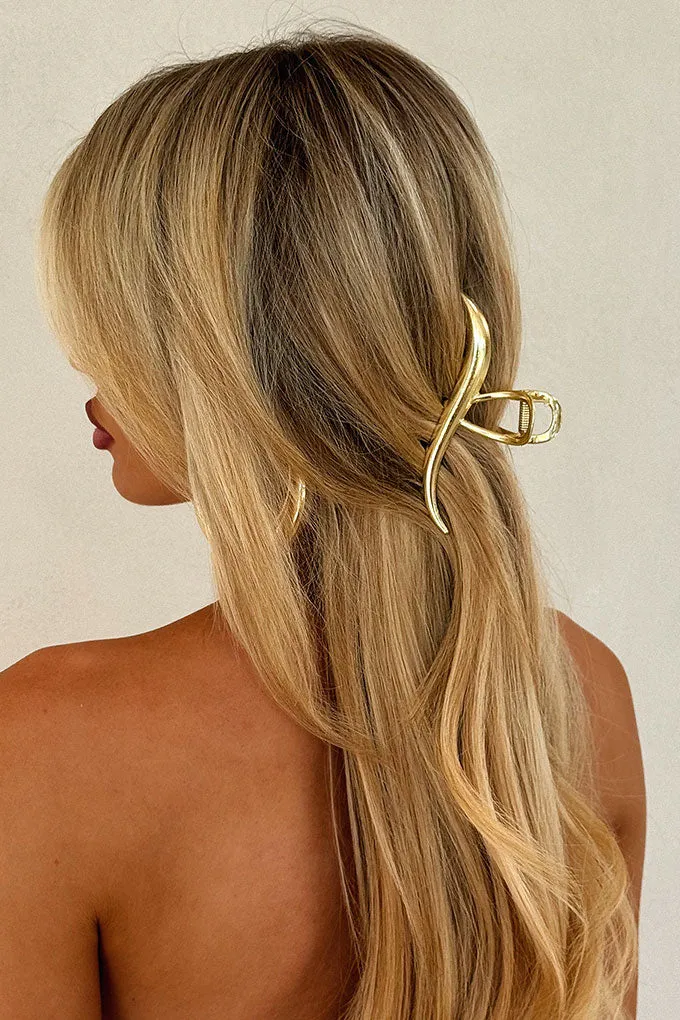 Emiko Claw Clip - Gold sold by Thats So Fetch