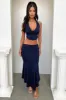 Aida Maxi Skirt - Navy sold by Thats So Fetch