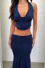 Aida Maxi Skirt - Navy sold by Thats So Fetch