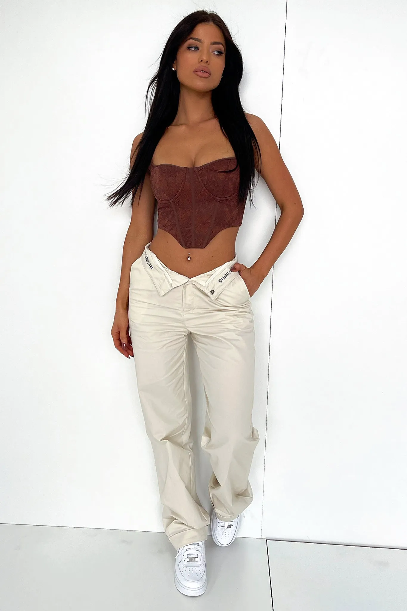 Marko Lace Corset - Brown sold by Thats So Fetch product image thumbnail 5