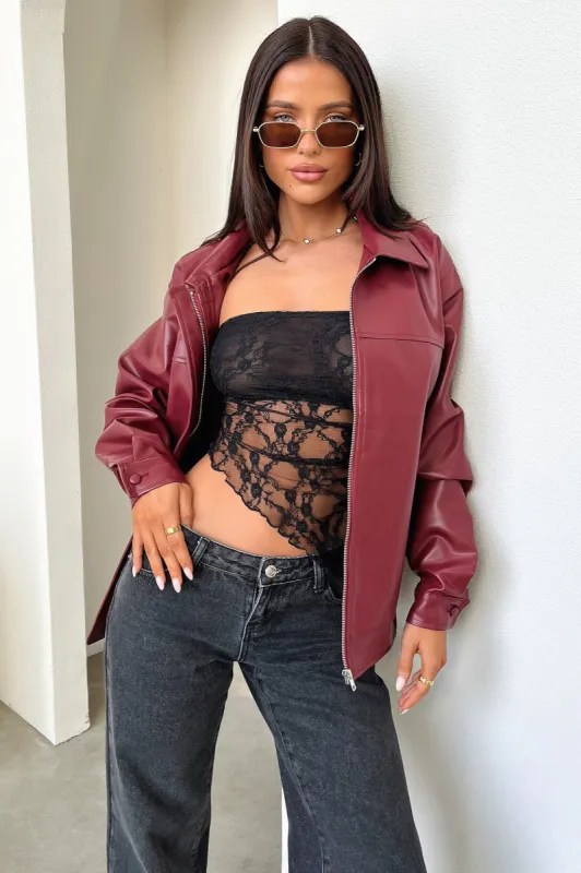 Zeroni Bomber Jacket - Red sold by Thats So Fetch