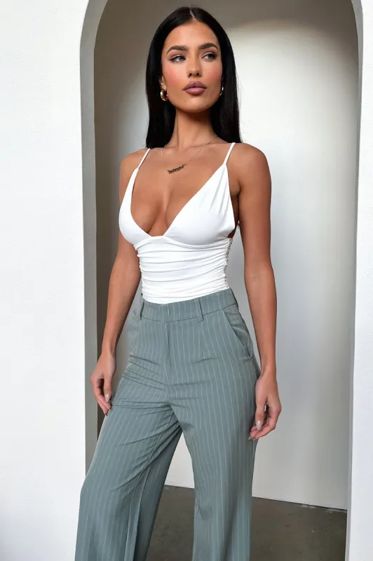 Janae Bodysuit - White sold by Thats So Fetch