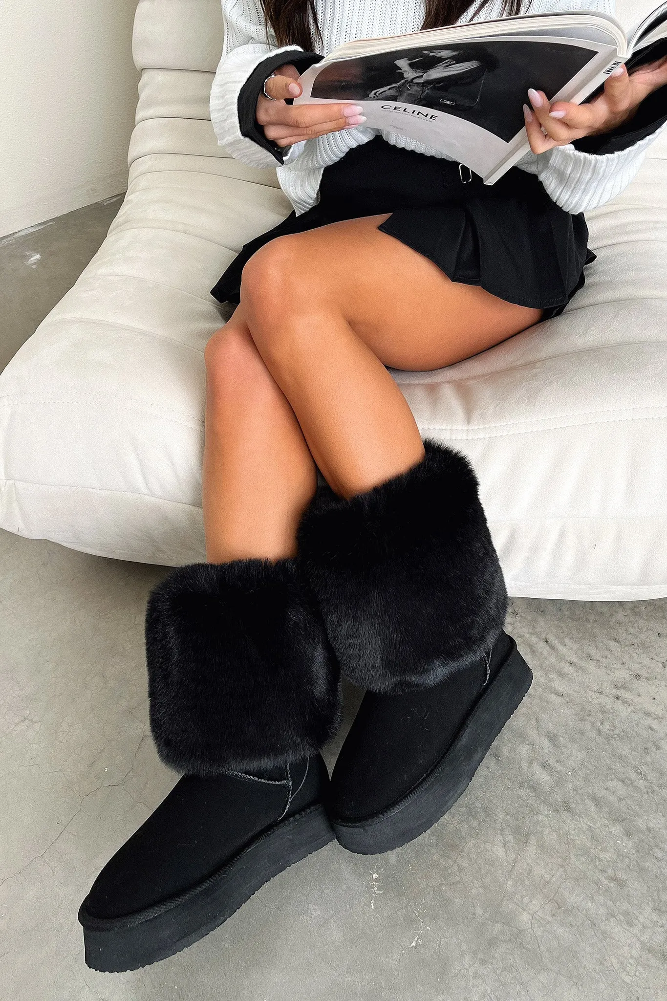 Aida Platform Boots - Black sold by Thats So Fetch product image thumbnail 5