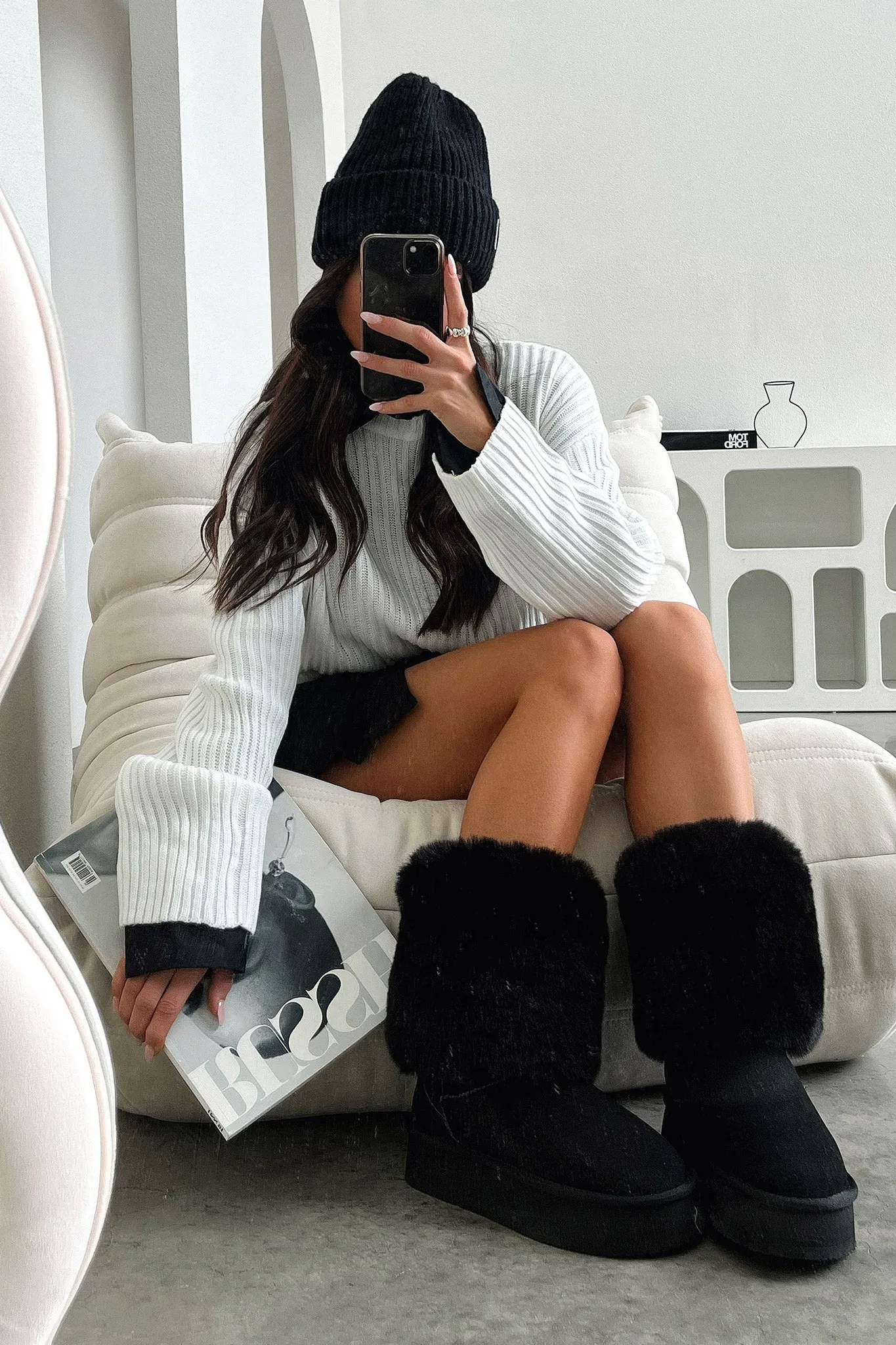 Aida Platform Boots - Black sold by Thats So Fetch product image thumbnail 2