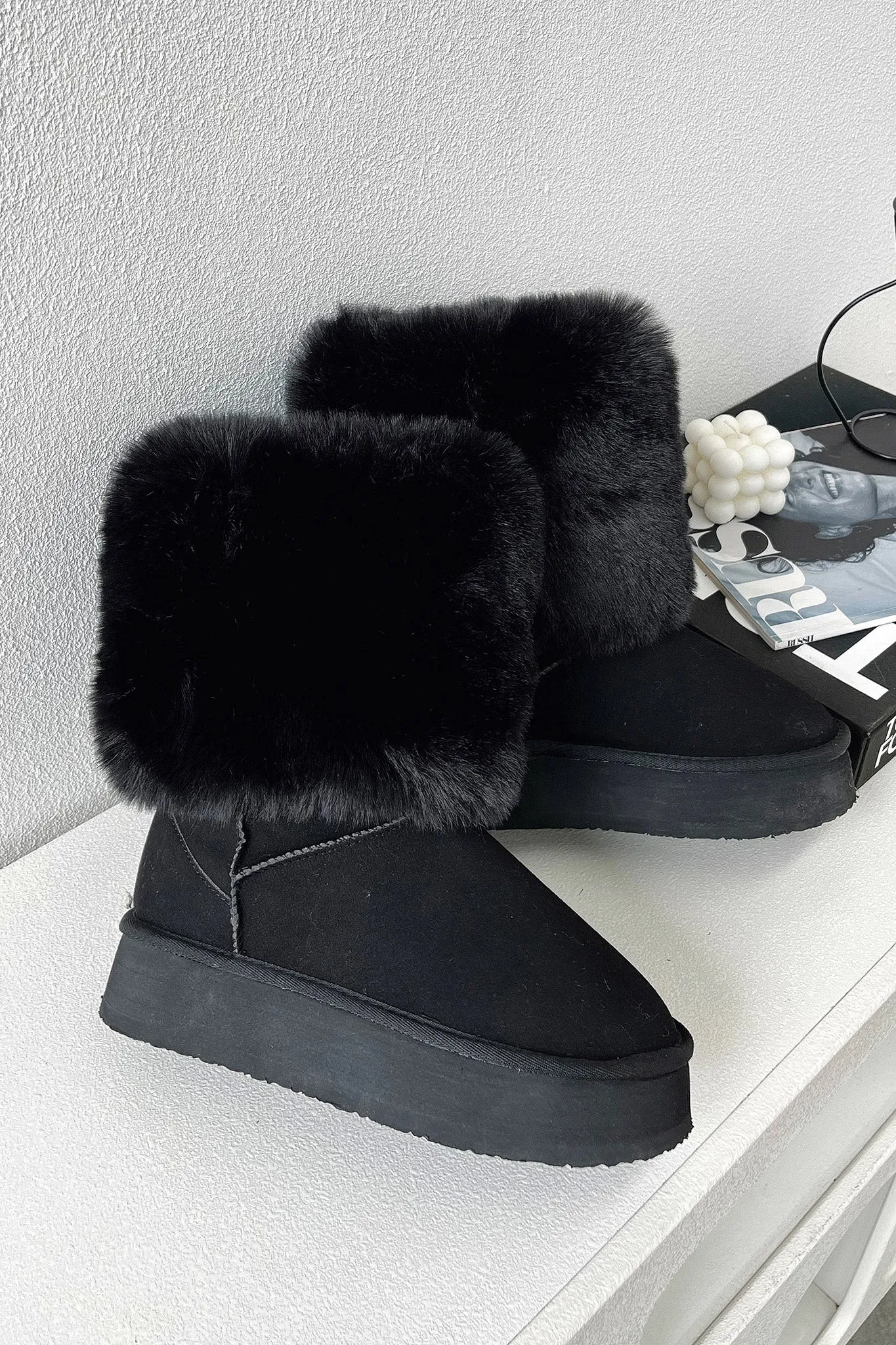 Aida Platform Boots - Black sold by Thats So Fetch product image thumbnail 3