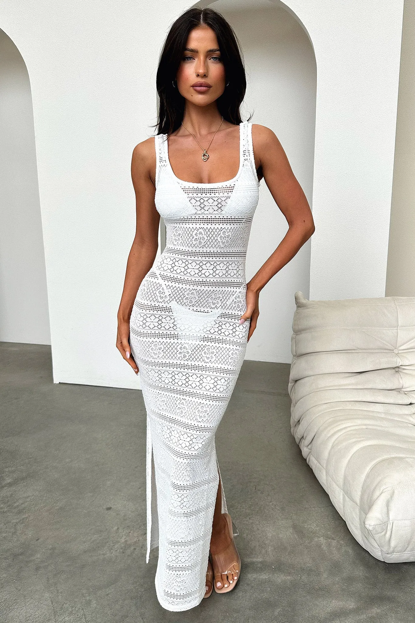 Sterling Maxi Dress - White sold by Thats So Fetch product image thumbnail 2