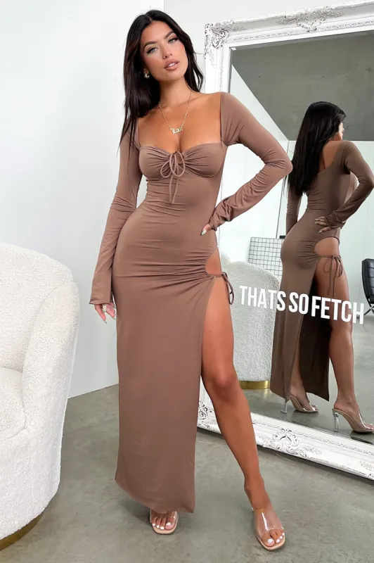 Noor Maxi Dress - Brown sold by Thats So Fetch