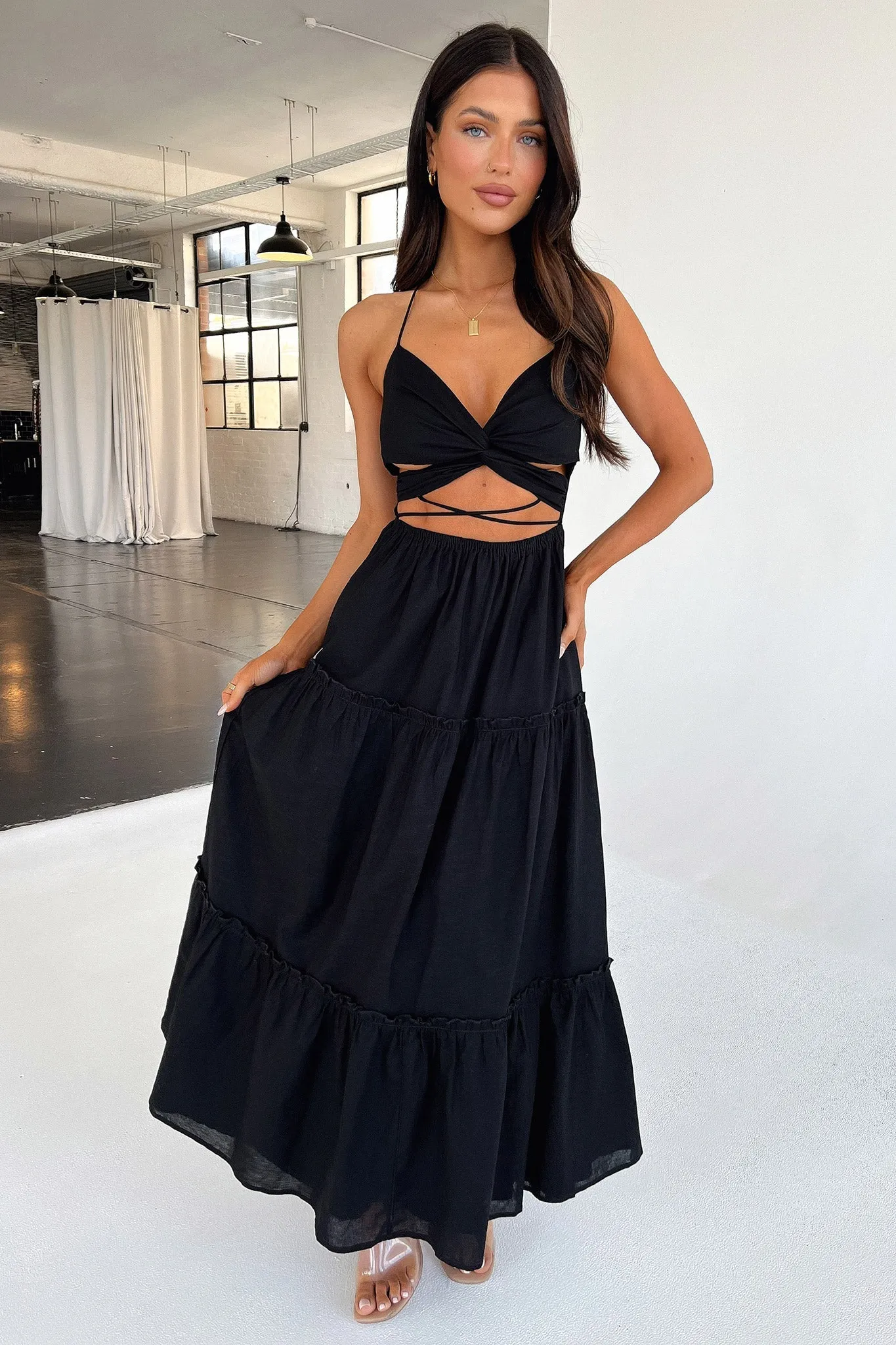 Lucy Maxi Dress - Black sold by Thats So Fetch product image thumbnail 4