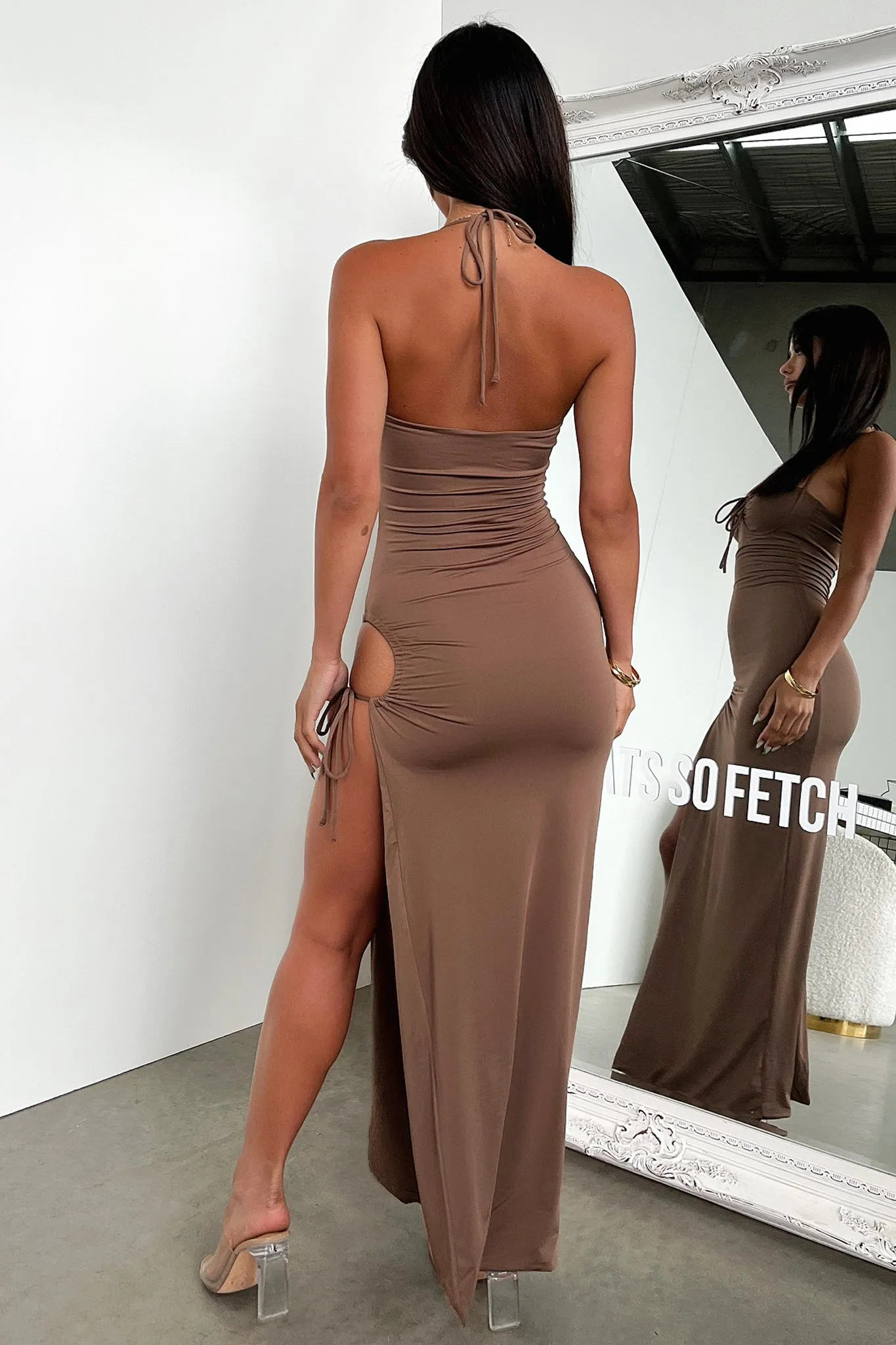 Imana Maxi Dress - Brown sold by Thats So Fetch product image thumbnail 5