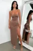 Imana Maxi Dress - Brown sold by Thats So Fetch