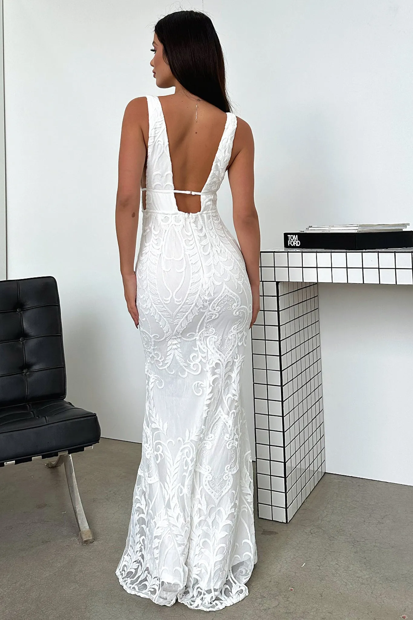 Kaia Maxi Dress - White sold by Thats So Fetch product image thumbnail 4