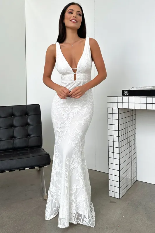 Kaia Maxi Dress - White sold by Thats So Fetch