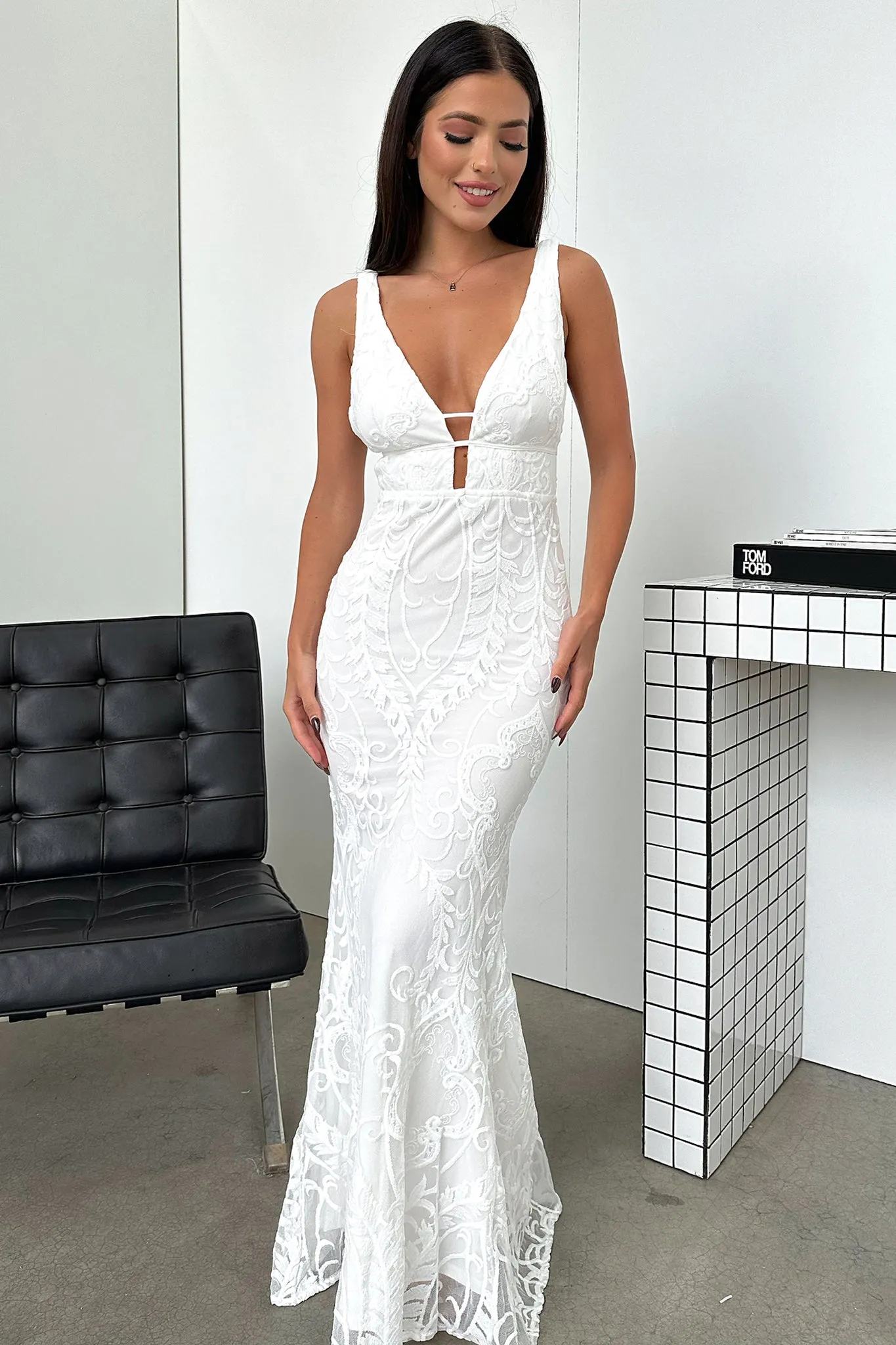 Kaia Maxi Dress - White sold by Thats So Fetch product image thumbnail 2