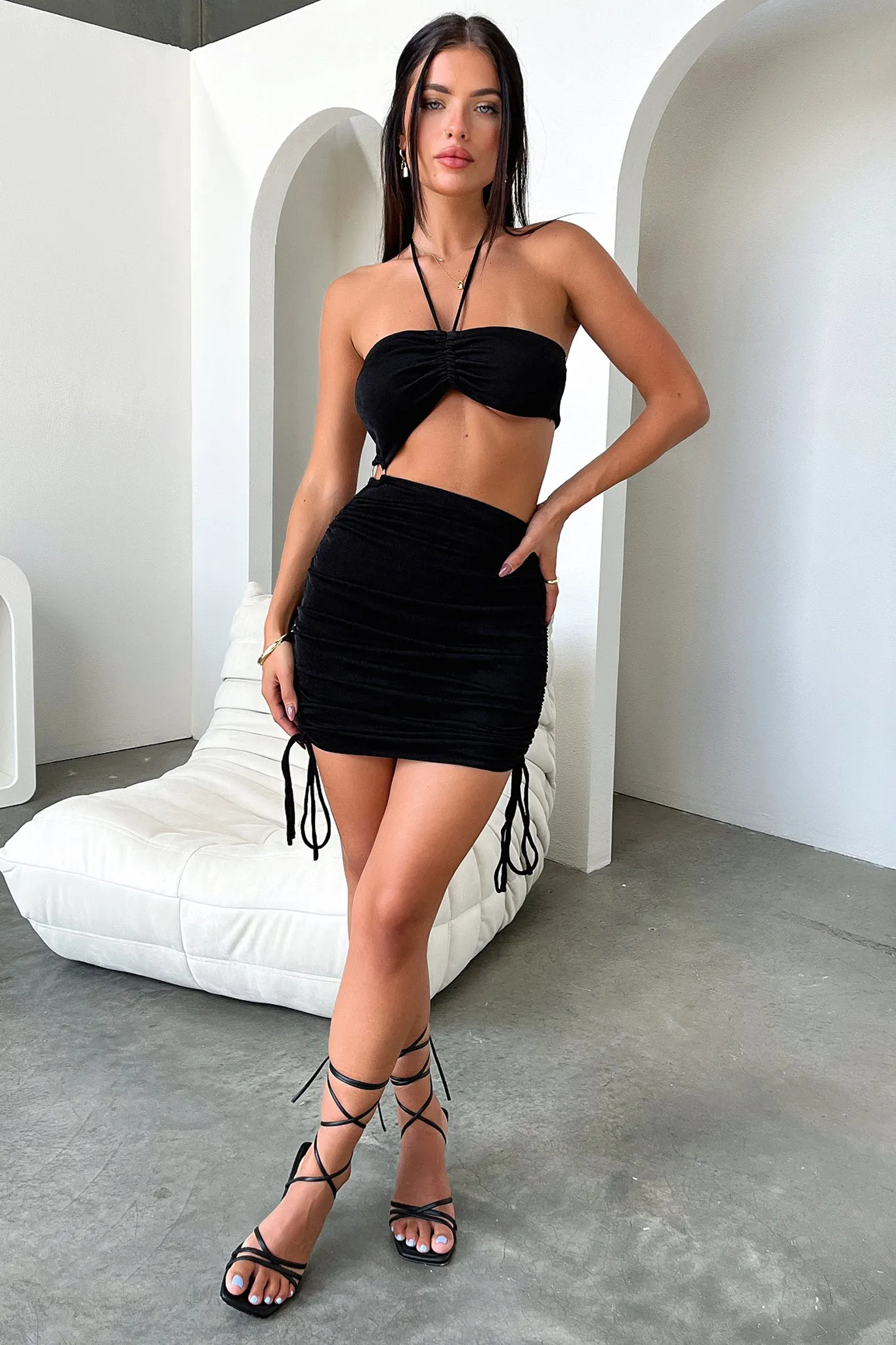 Simona Dress - Black sold by Thats So Fetch product image thumbnail 3