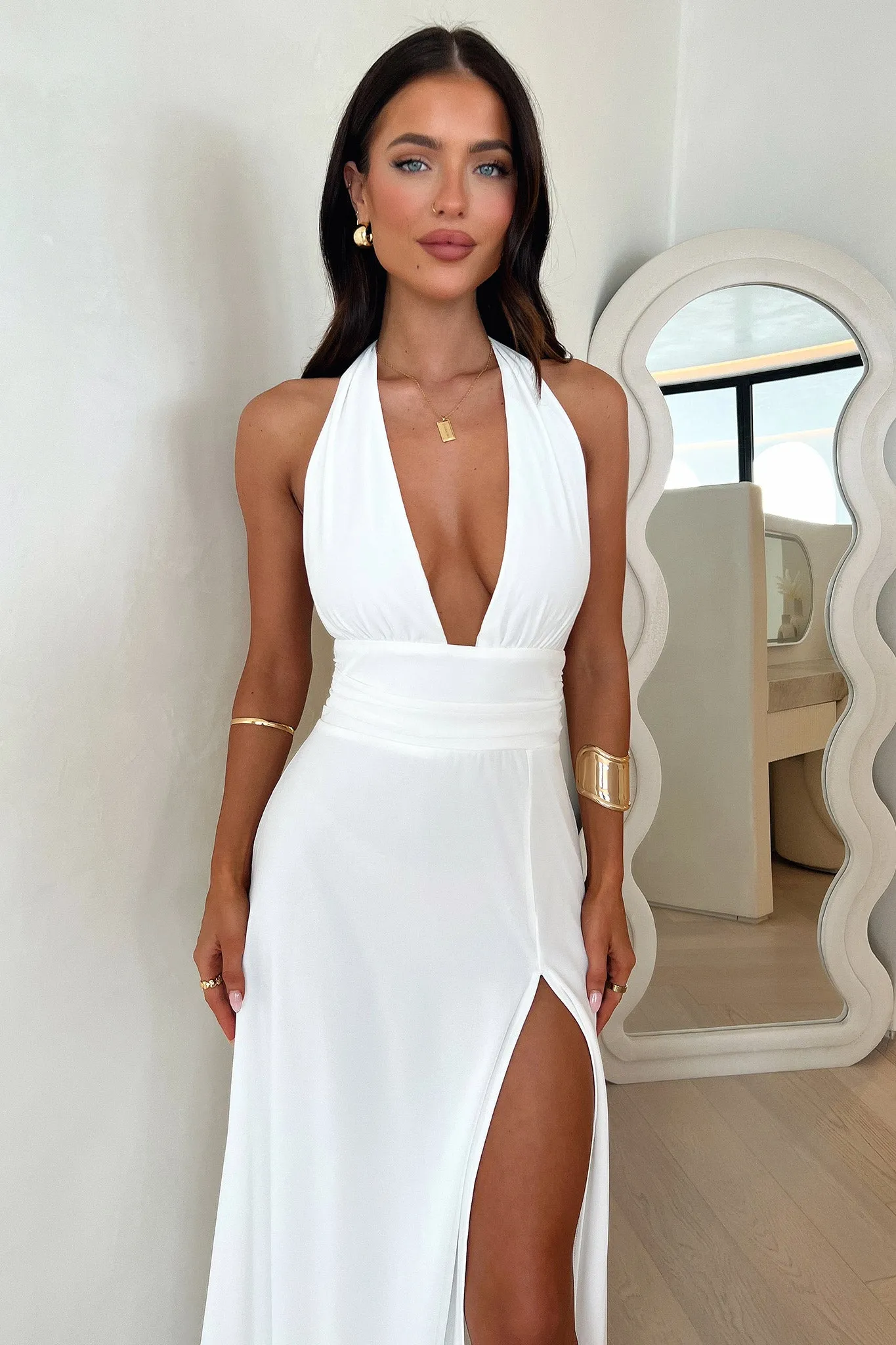 Elenor Maxi Dress - White sold by Thats So Fetch product image thumbnail 2