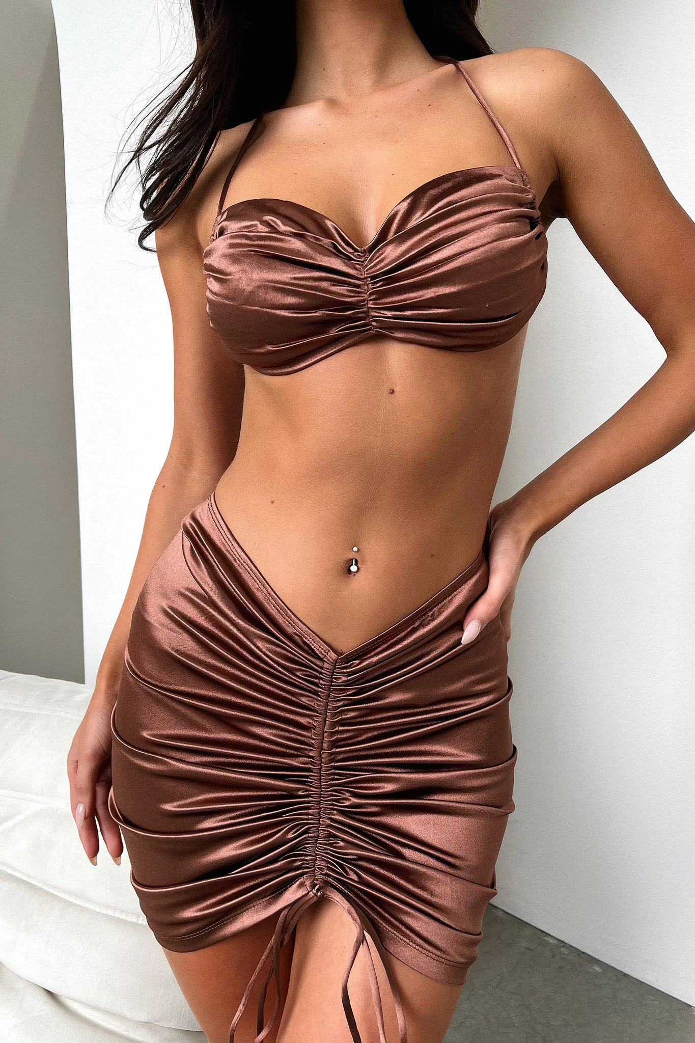 Alannah Crop - Brown sold by Thats So Fetch product image thumbnail 2