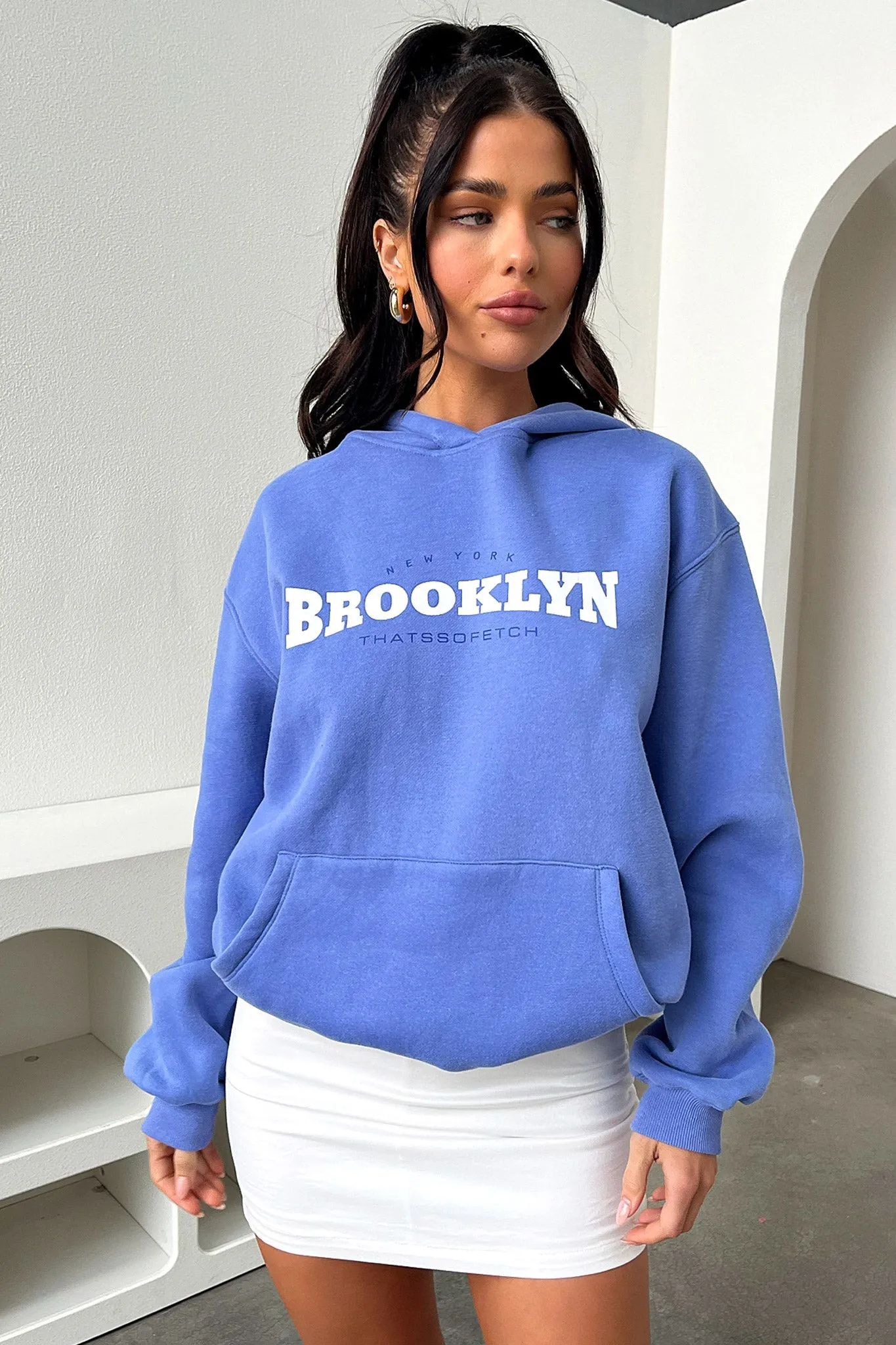Brooklyn Hoodie - Blue sold by Thats So Fetch product image thumbnail 4