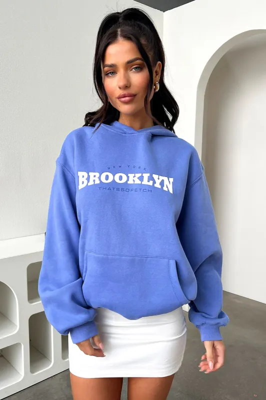 Brooklyn Hoodie - Blue sold by Thats So Fetch