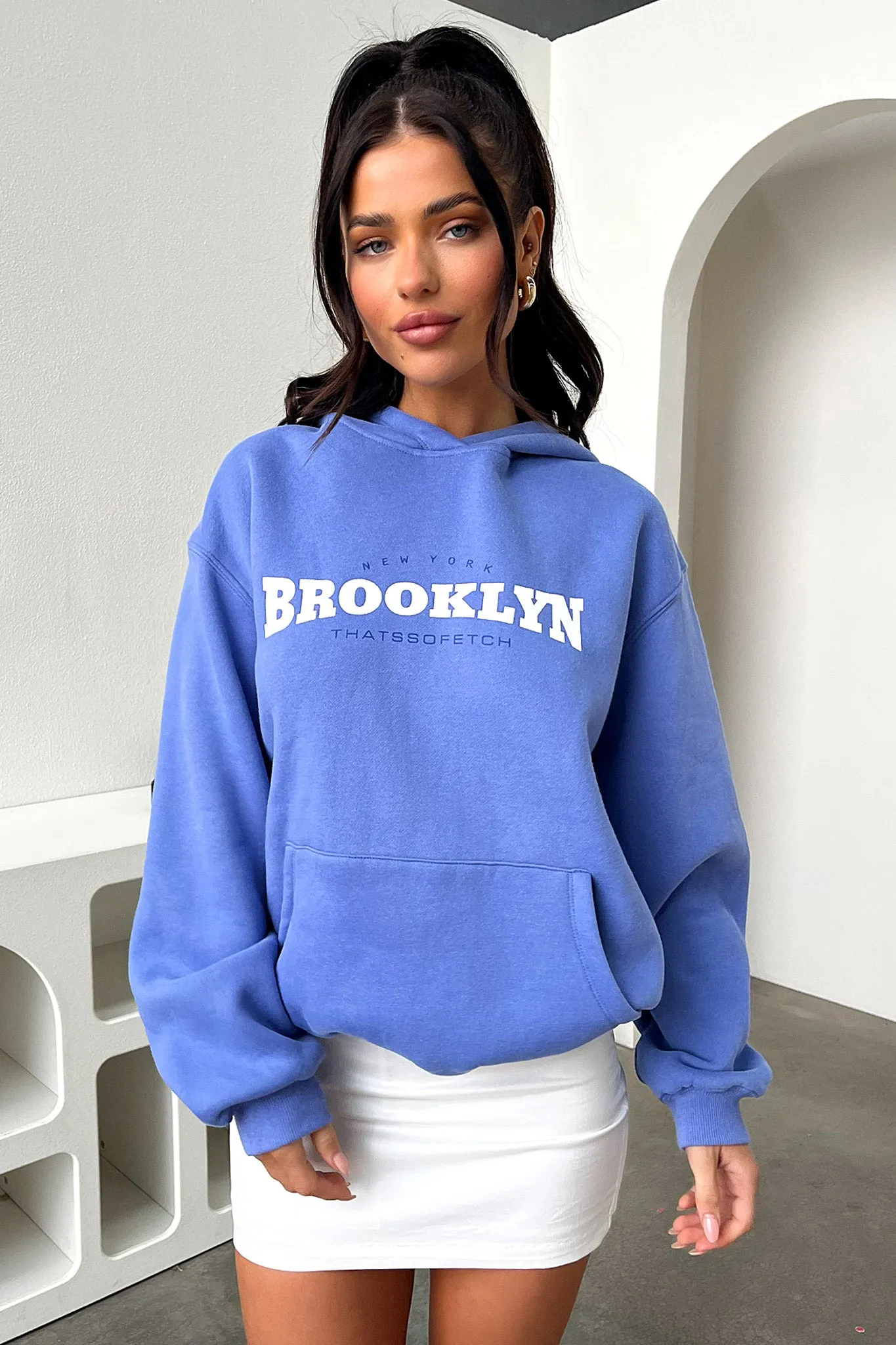 Brooklyn Hoodie - Blue sold by Thats So Fetch