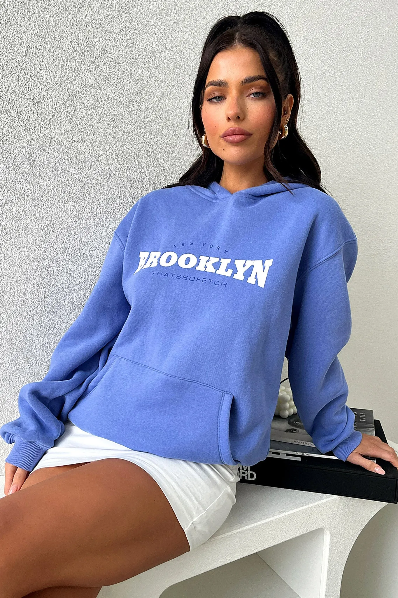 Brooklyn Hoodie - Blue sold by Thats So Fetch product image thumbnail 5