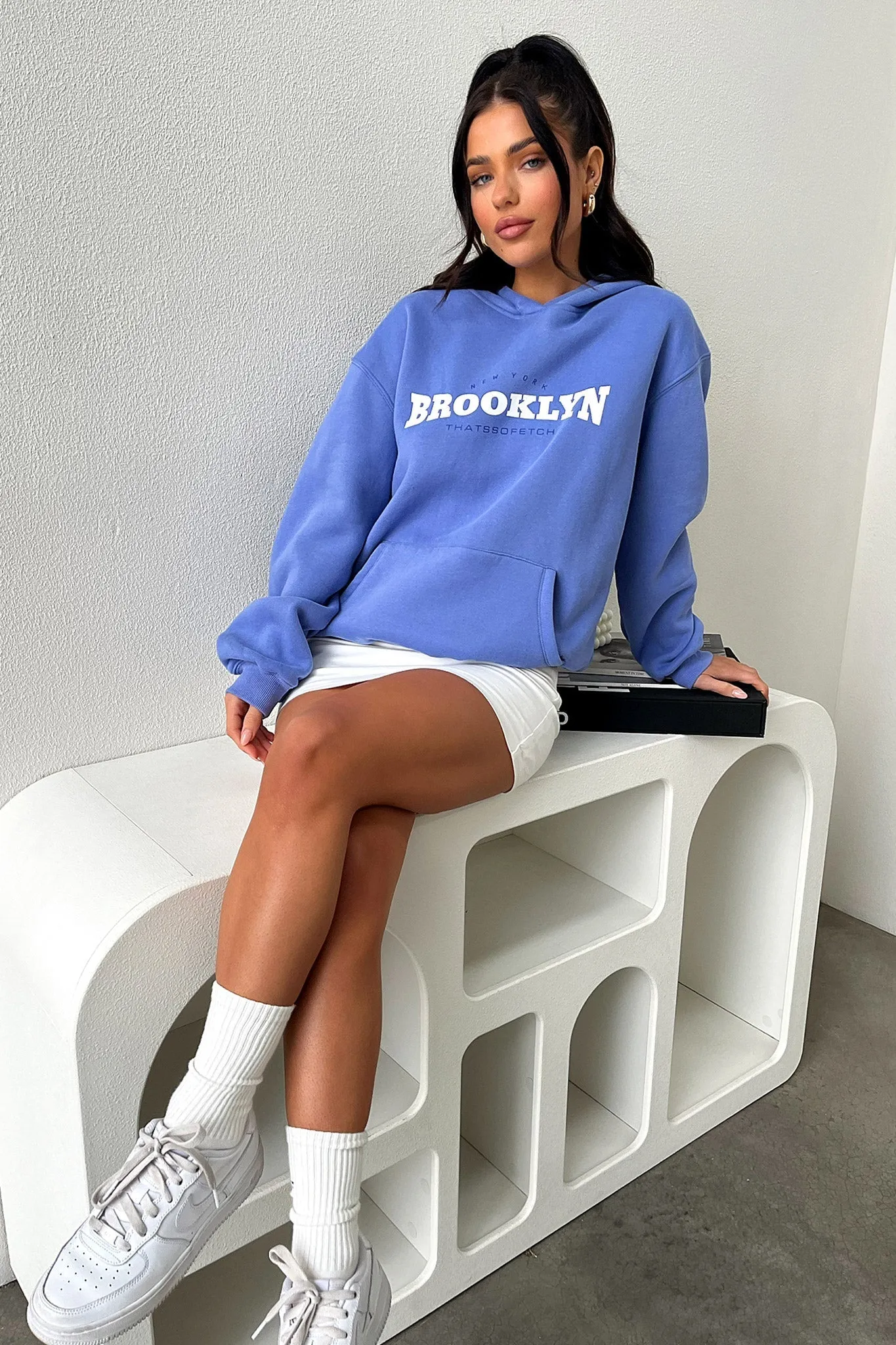 Brooklyn Hoodie - Blue sold by Thats So Fetch product image thumbnail 3