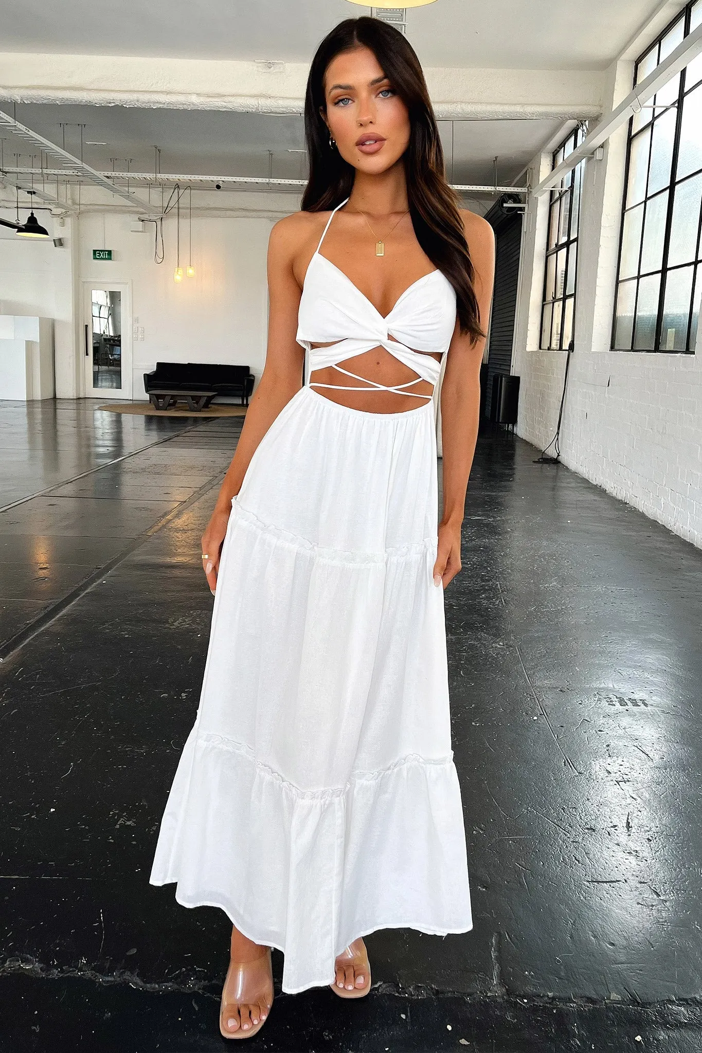 Lucy Maxi Dress - White sold by Thats So Fetch product image thumbnail 2