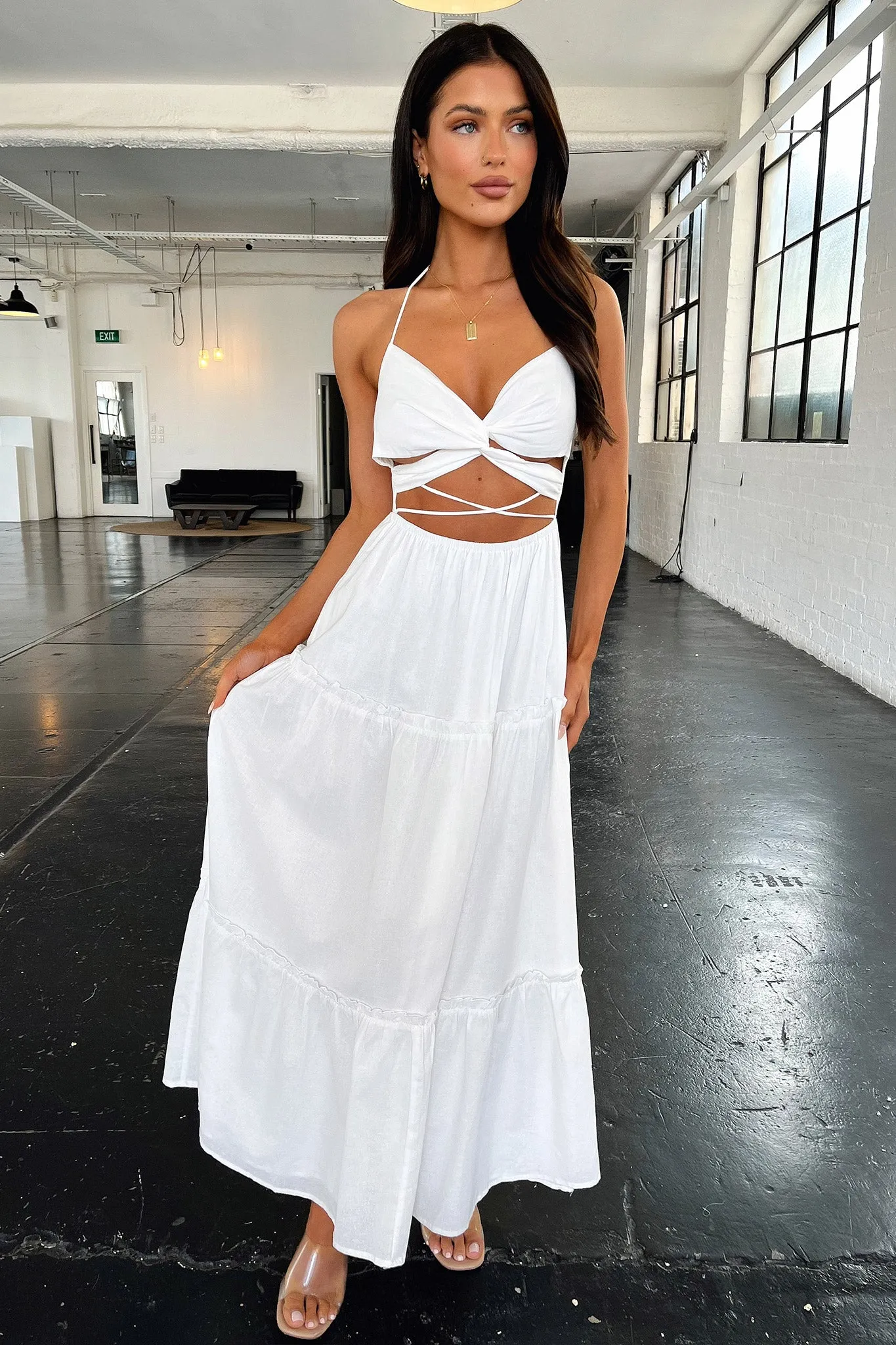 Lucy Maxi Dress - White sold by Thats So Fetch product image thumbnail 4